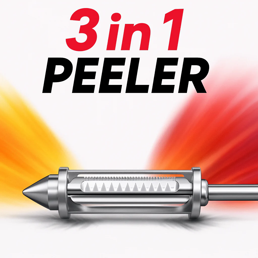 3 in 1 Stainless steel Multifunctional Veggie Peeler (Buy 1 Get 1 FREE)