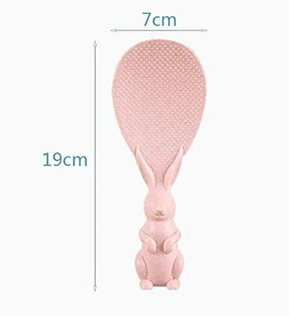 Rabbit Standing Non-Stick Rice Spoon (Pack of 3)